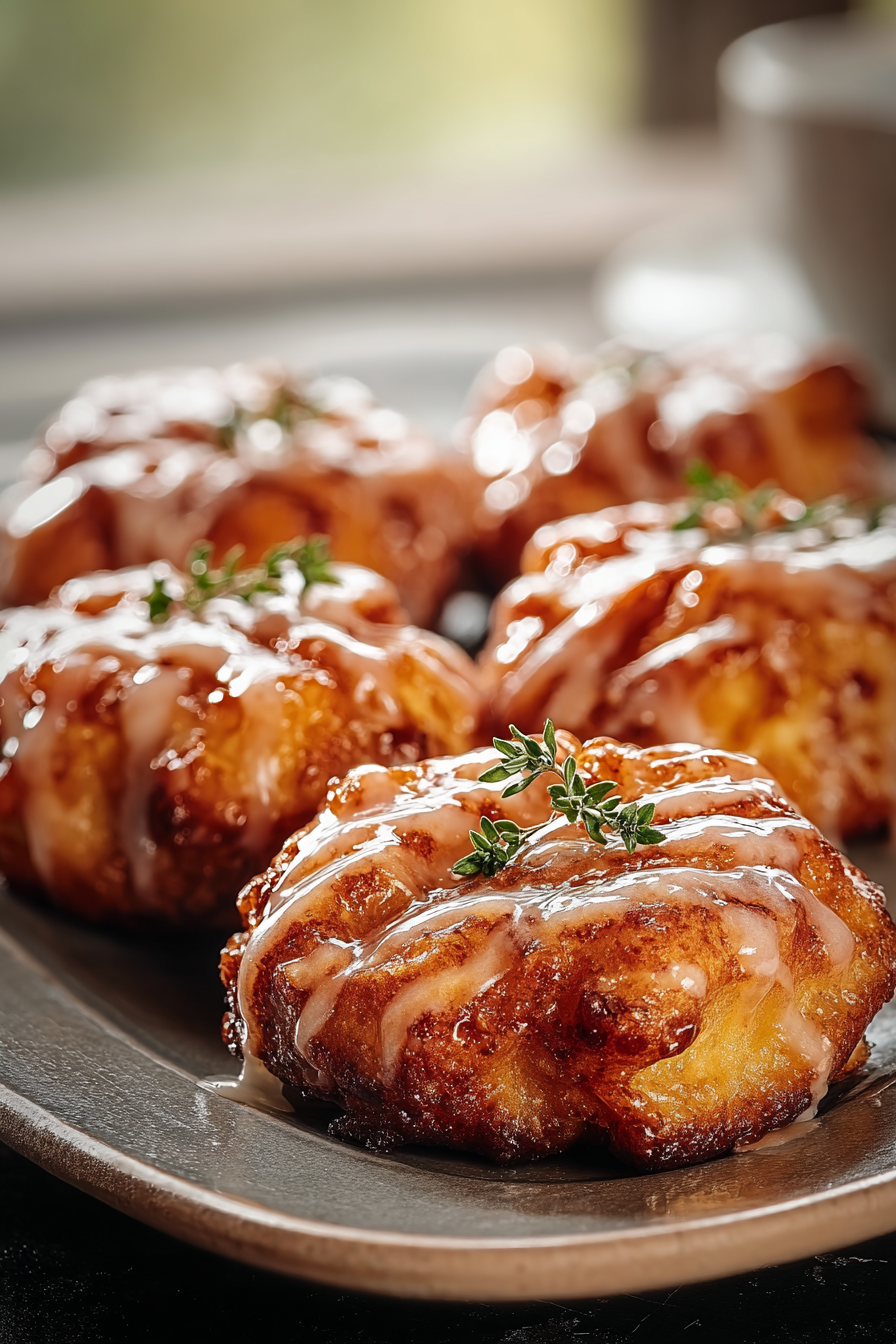 Baked Apple Fritters with Glaze image 2