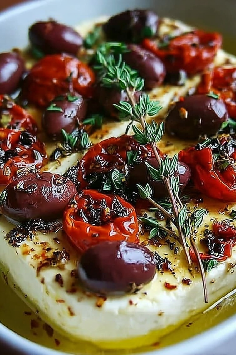 Baked Feta with Olives & Sun-Dried Tomatoes: An Incredible 5-Star Recipe image 2