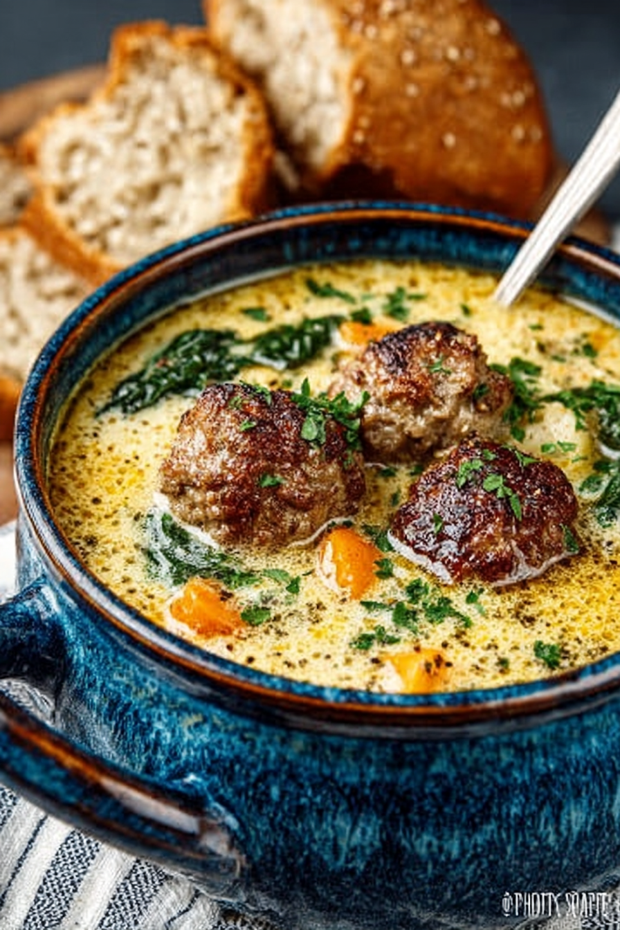 Creamy Italian Meatball Soup image 2