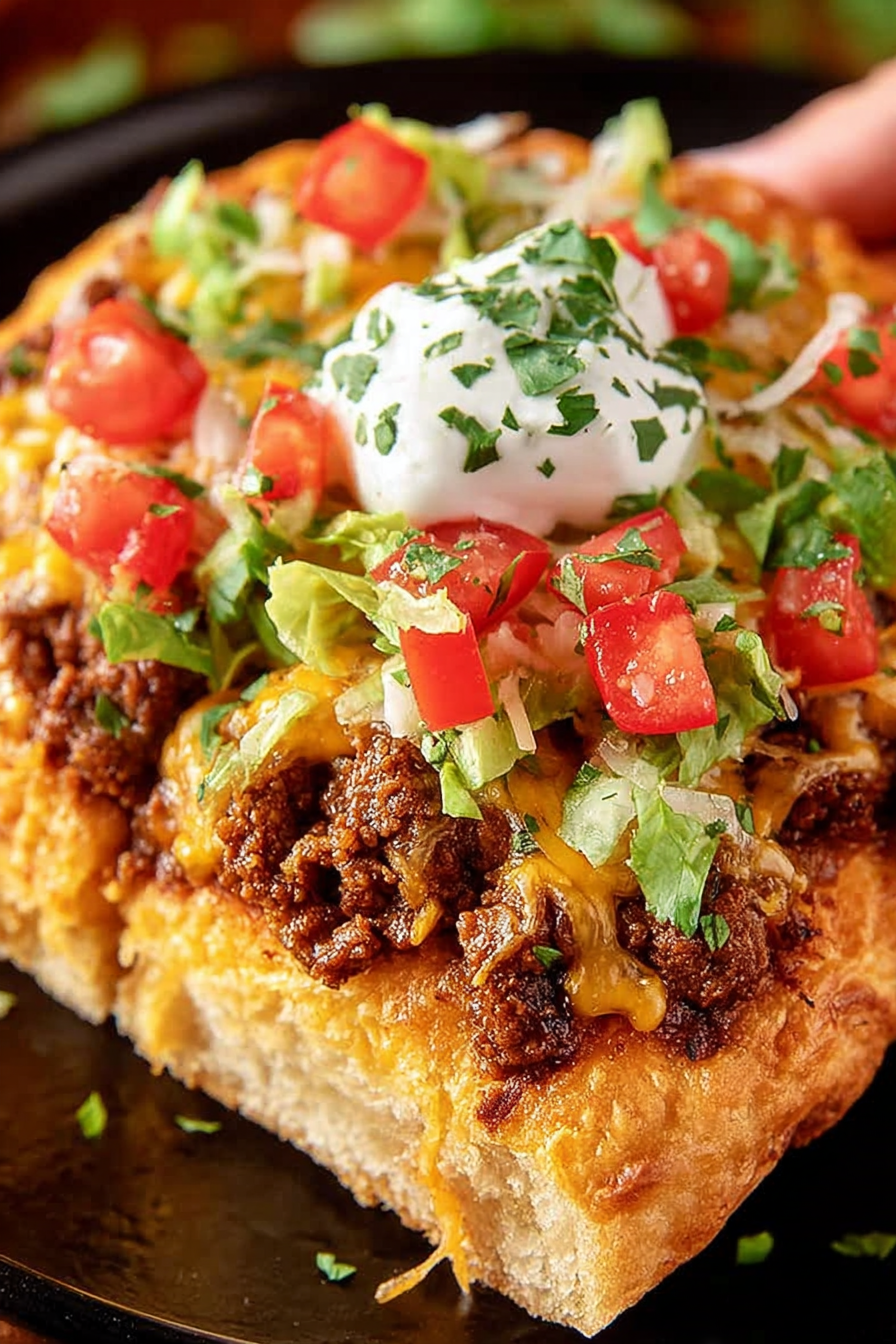 Crescent Roll Taco Pizza image 2