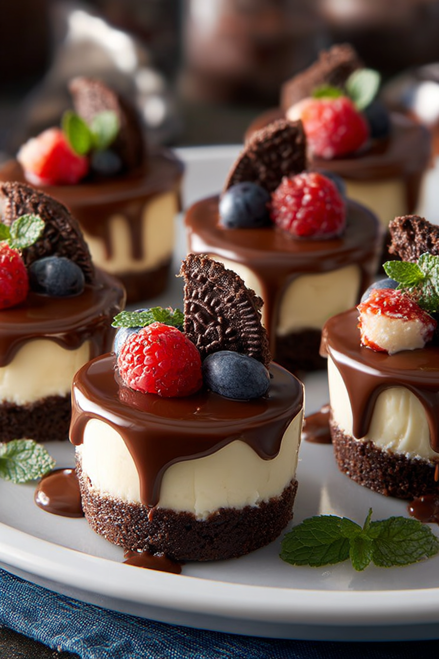Mini Chocolate Cheesecake Bites Recipe image 2