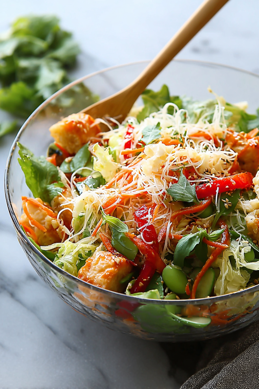 Spring Roll Salad with Spicy Cucumber Waterger Dressing: An Incredible Ultimate Recipe image 2