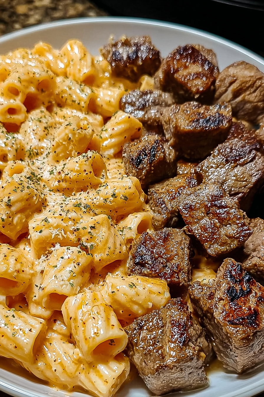 Cajun Steak Cheesy Rigatoni Parmesan image 2