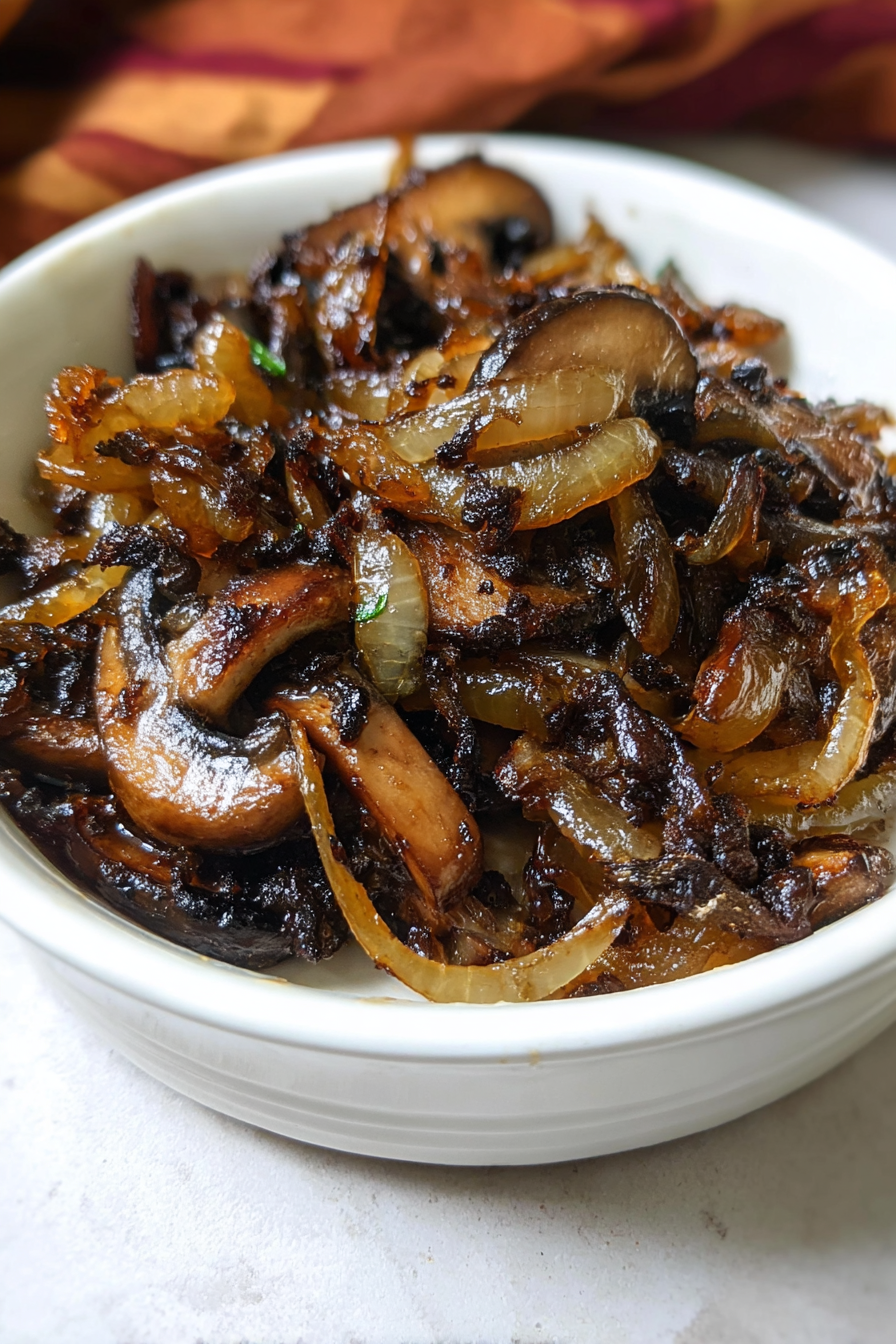 Caramelized mushrooms and onions image 2
