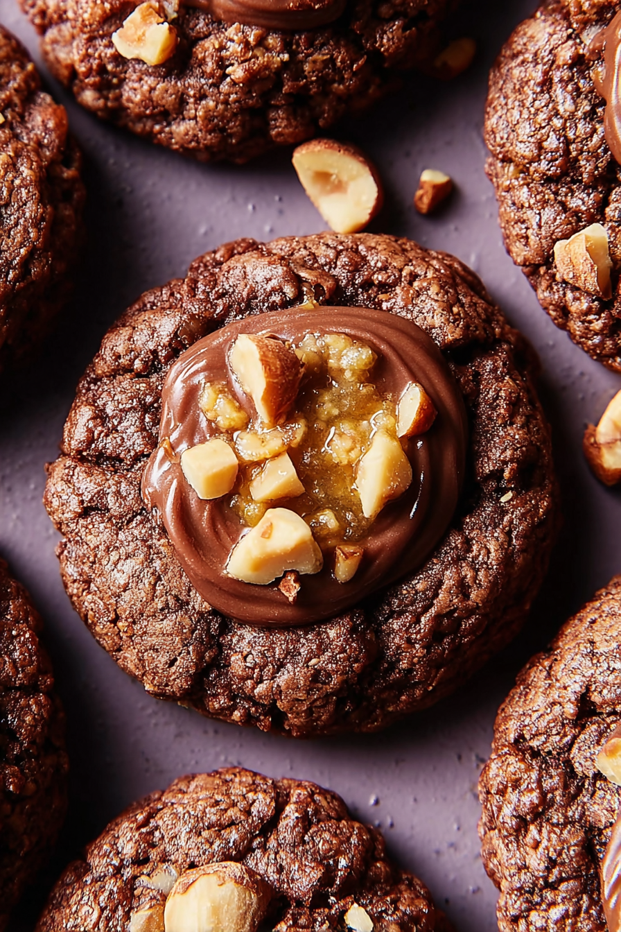 Chocolate Hazelnut Crunch Cookies image 2