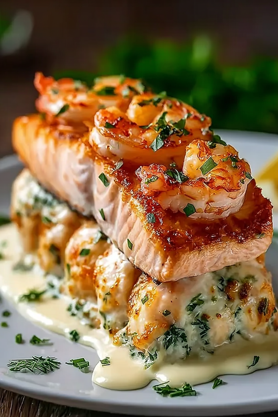 Crab and Shrimp Stuffed Salmon: An Amazing Ultimate Recipe image 2
