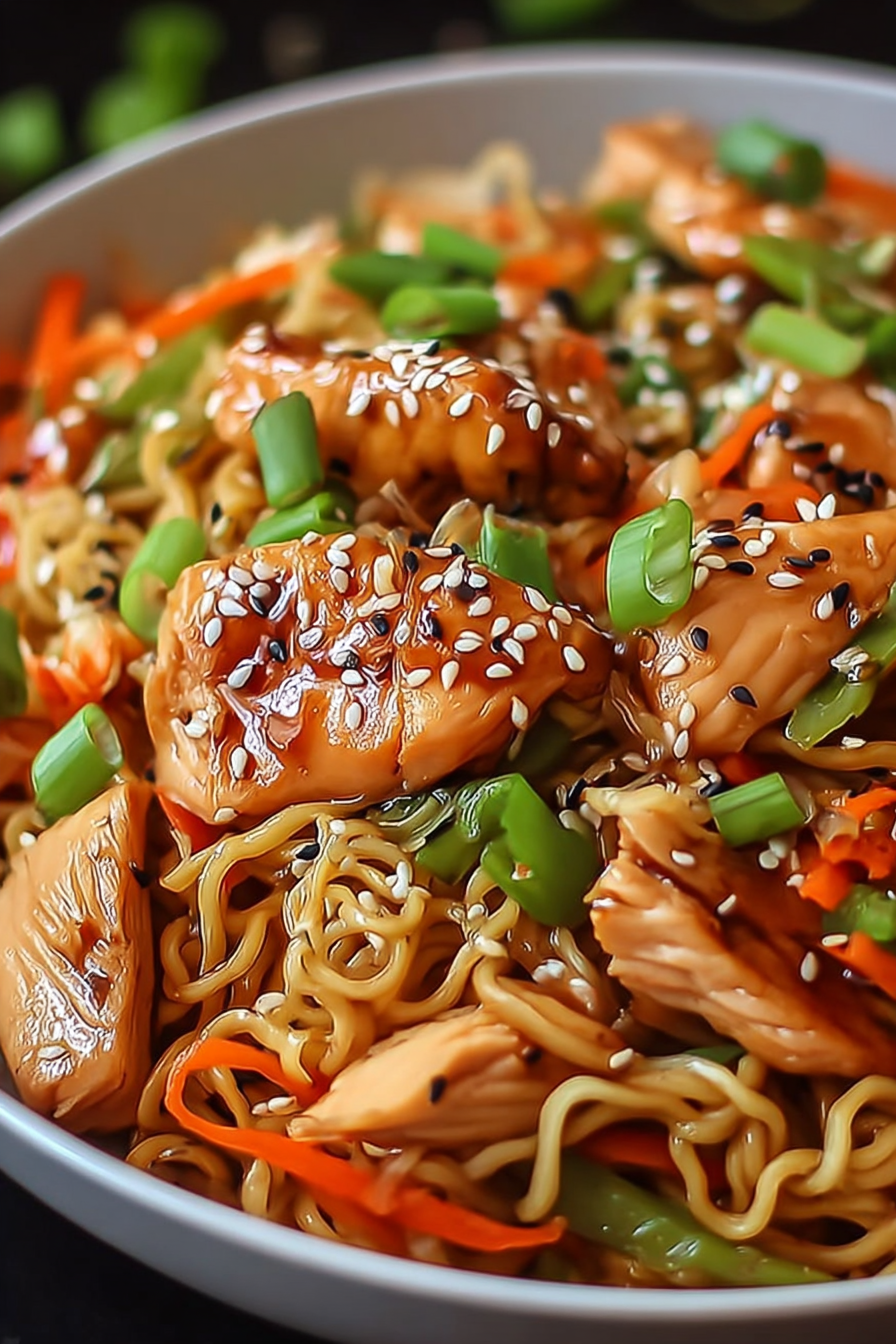 Easy Homemade Chicken Yakisoba image 2