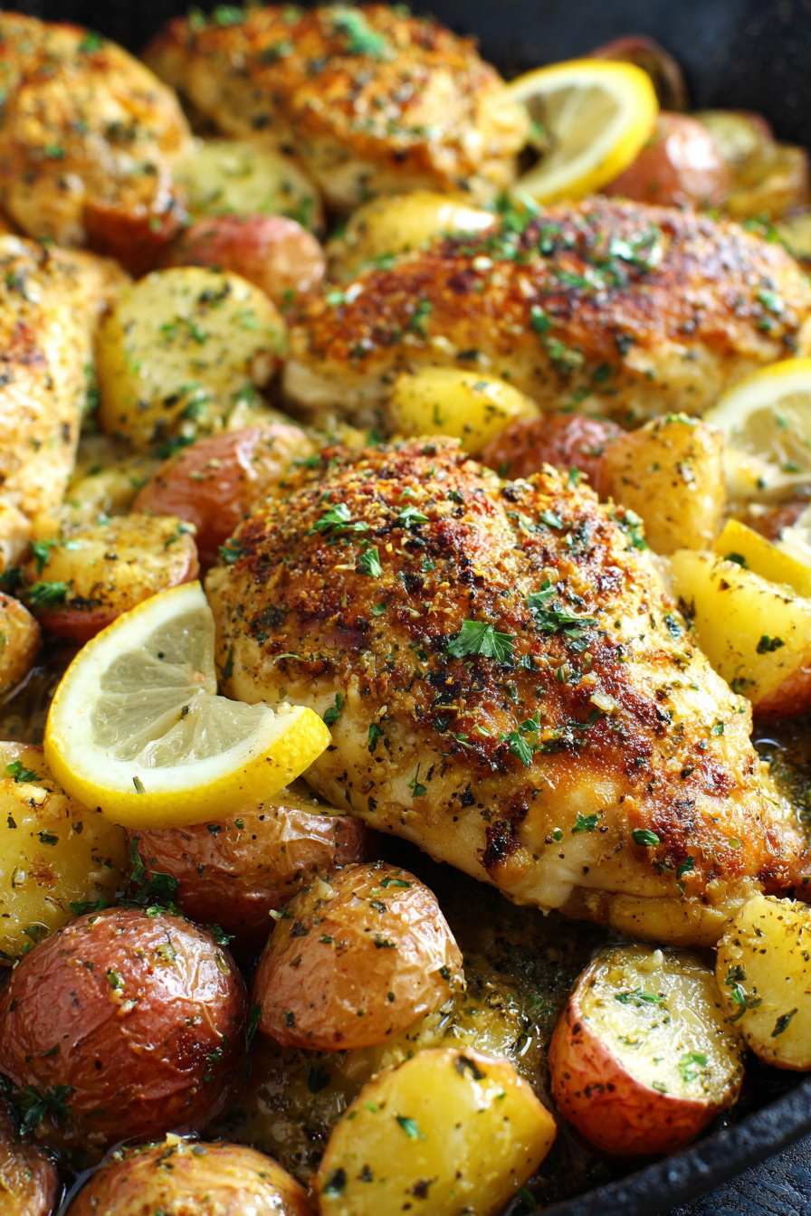 Garlic Parmesan Chicken and Potatoes (One-Pan Dinner) image 2
