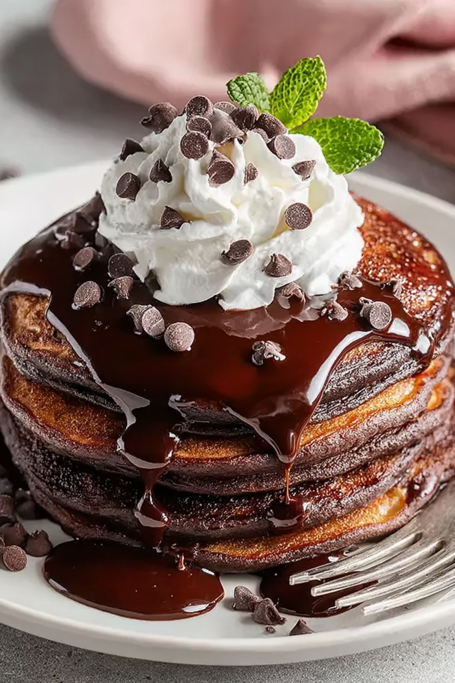 Irresistibly Delicious Chocolate Pancakes image 2