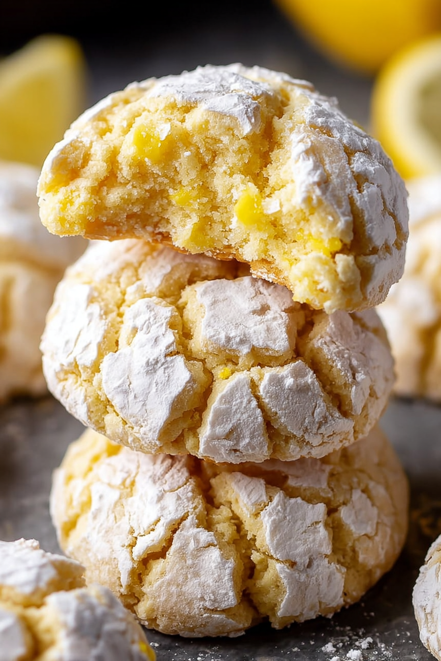 Lemon Crinkle Cookies That Melt in Your Mouth image 2