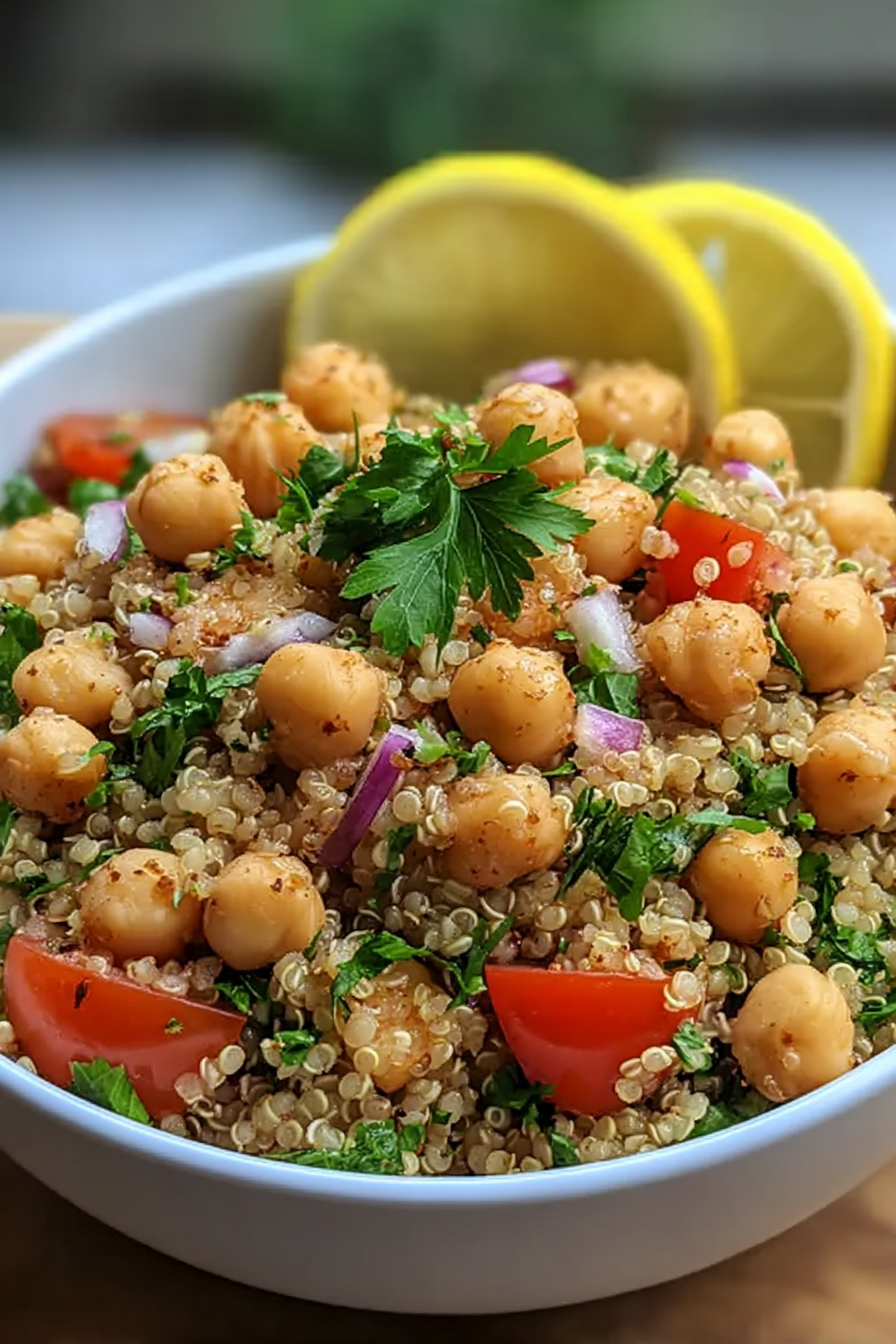 Lemon Herb Quinoa with Chickpeas – Fresh, Zesty, and Protein-Packed image 2