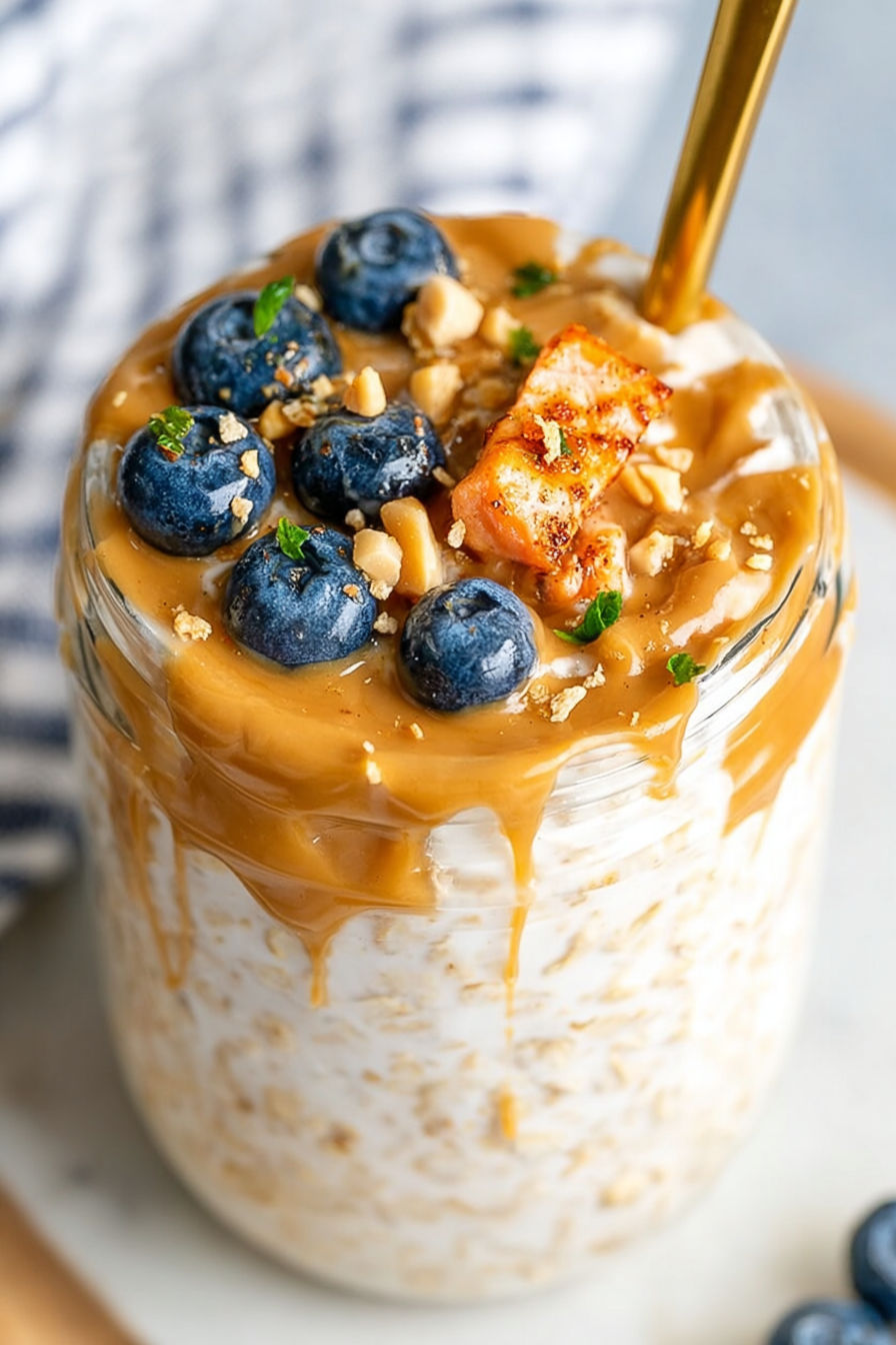 Peanut Butter Overnight Oats Recipe image 2