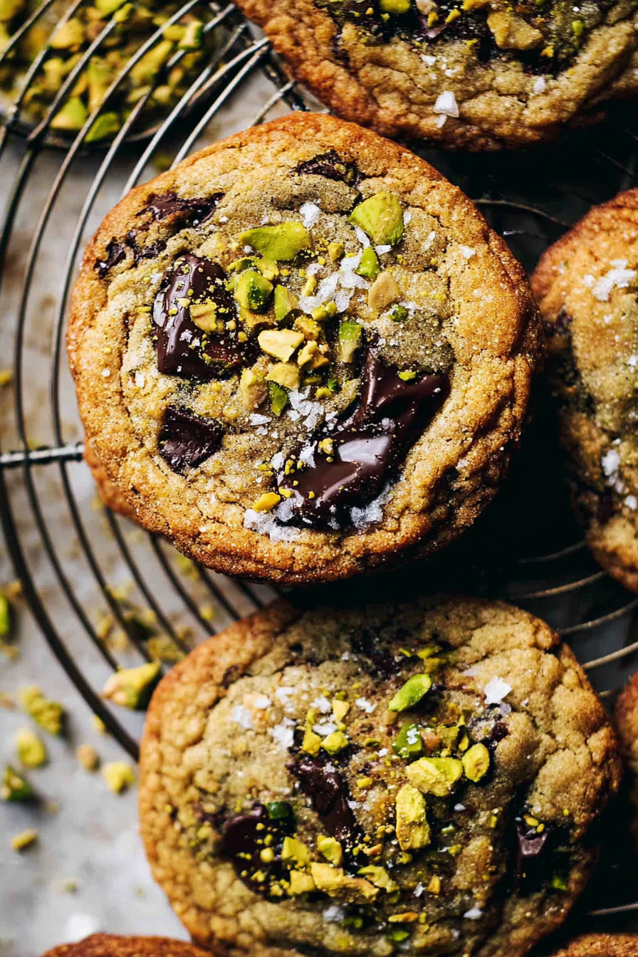 Pistachio Chocolate Cookies Recipe image 2