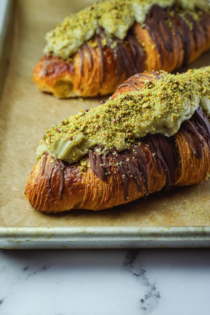 Pistachio Chocolate Croissants Recipe image 2