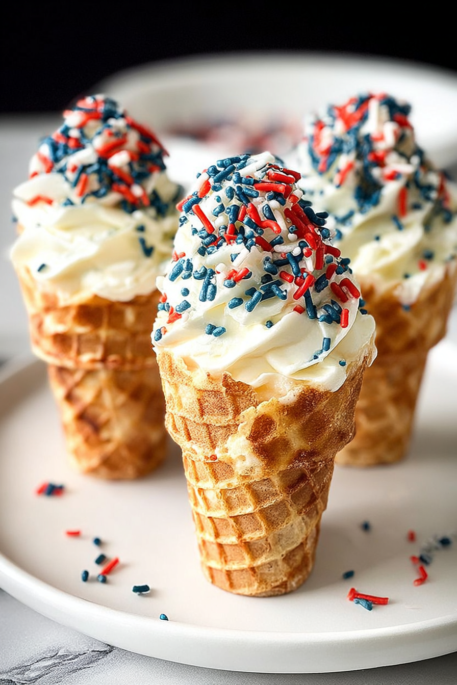 4th of July Waffle Cones image 2