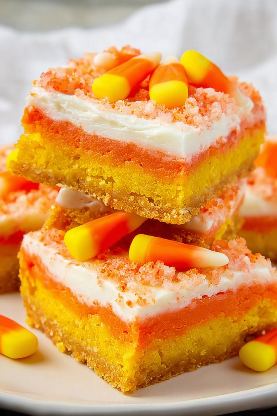 Candy Corn Cookie Bars Recipe! image 2