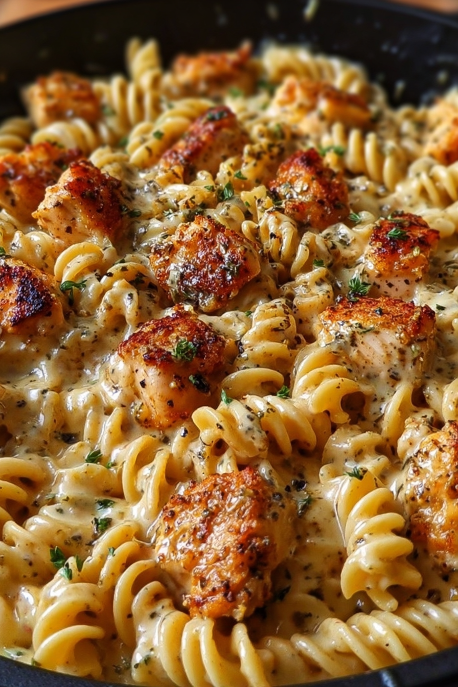 Cheesy Cajun Garlic Chicken Rotini Skillet Recipe image 2