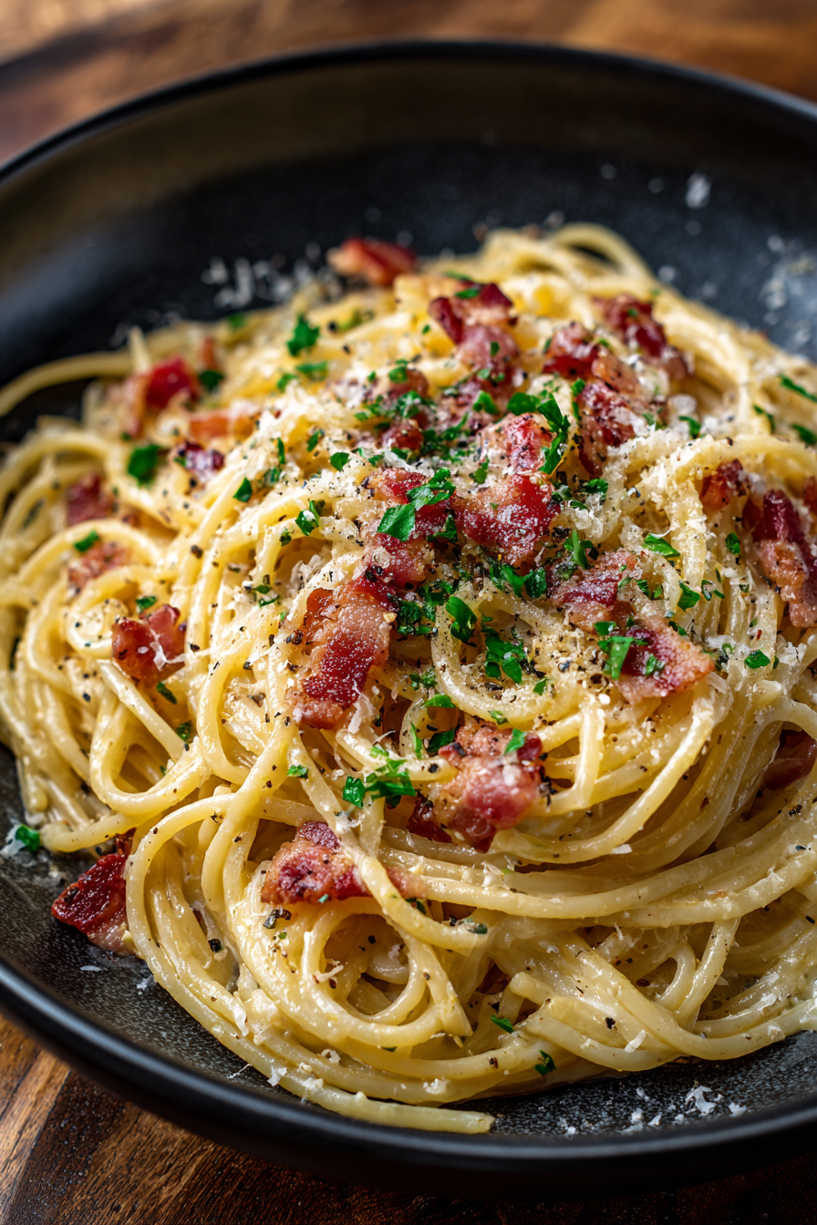 Classic turkey bacon Carbonara Pasta (Quick & Easy) image 2
