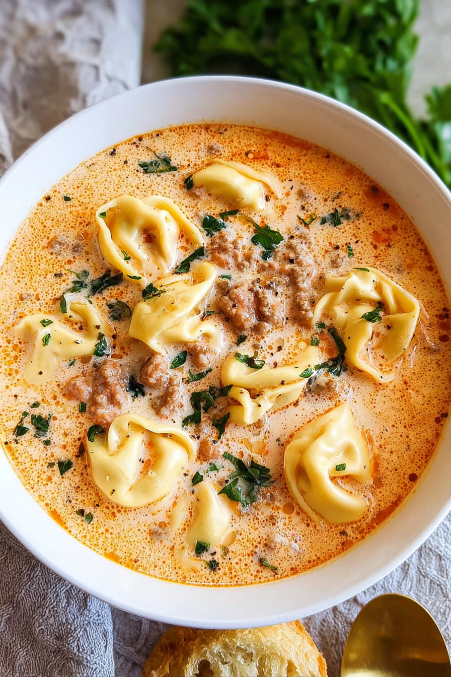 Creamy Tortellini Soup image 2