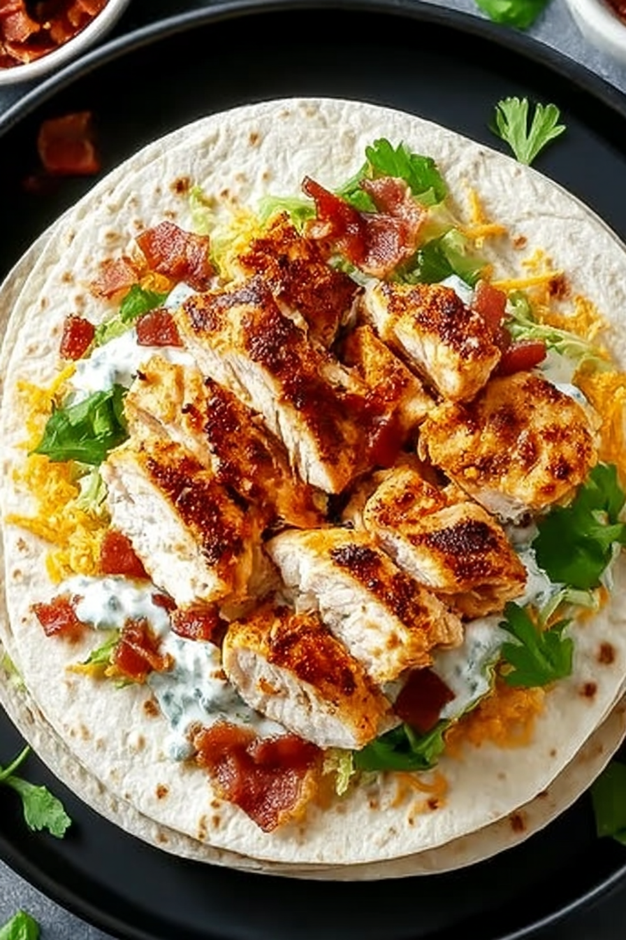 Crispy Chicken Turkey beef beef beef beef bacon ranch wrap image 2