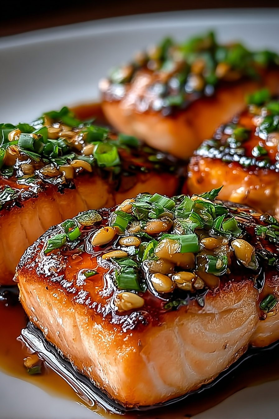 Easy Crispy Honey Garlic Glazed Salmon Recipe image 2