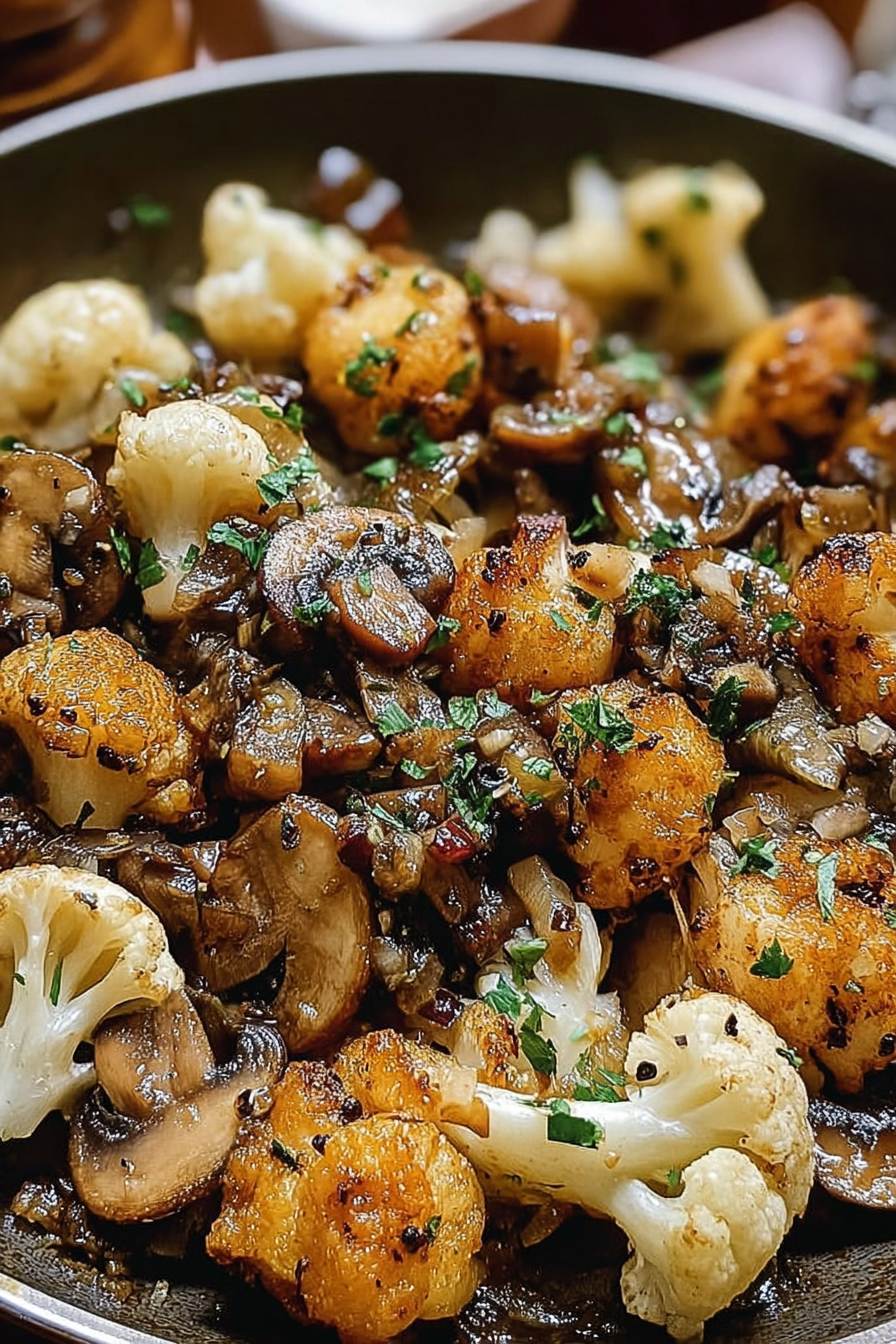 Garlic Mushrooms Cauliflower Skillet: A Simple Delight image 2