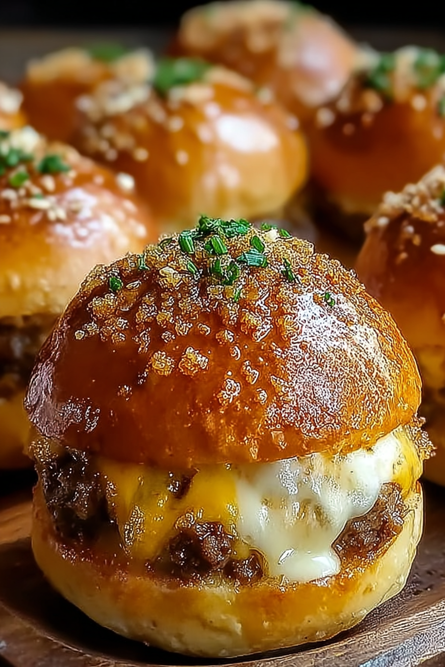 Garlic Parmesan Cheeseburger Bombs image 2
