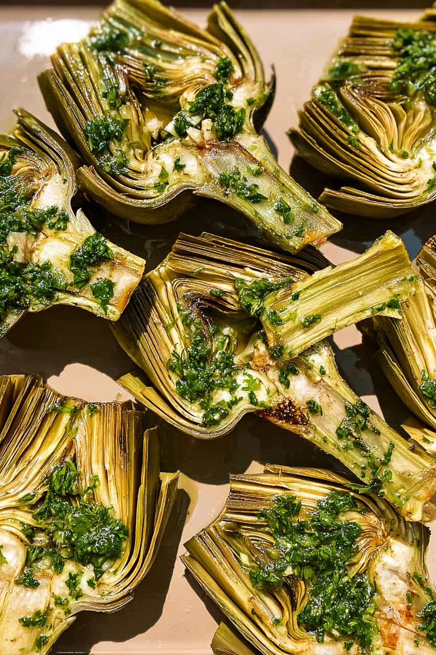 Grilled Artichokes with Garlic, Parsley, and Lemon image 2