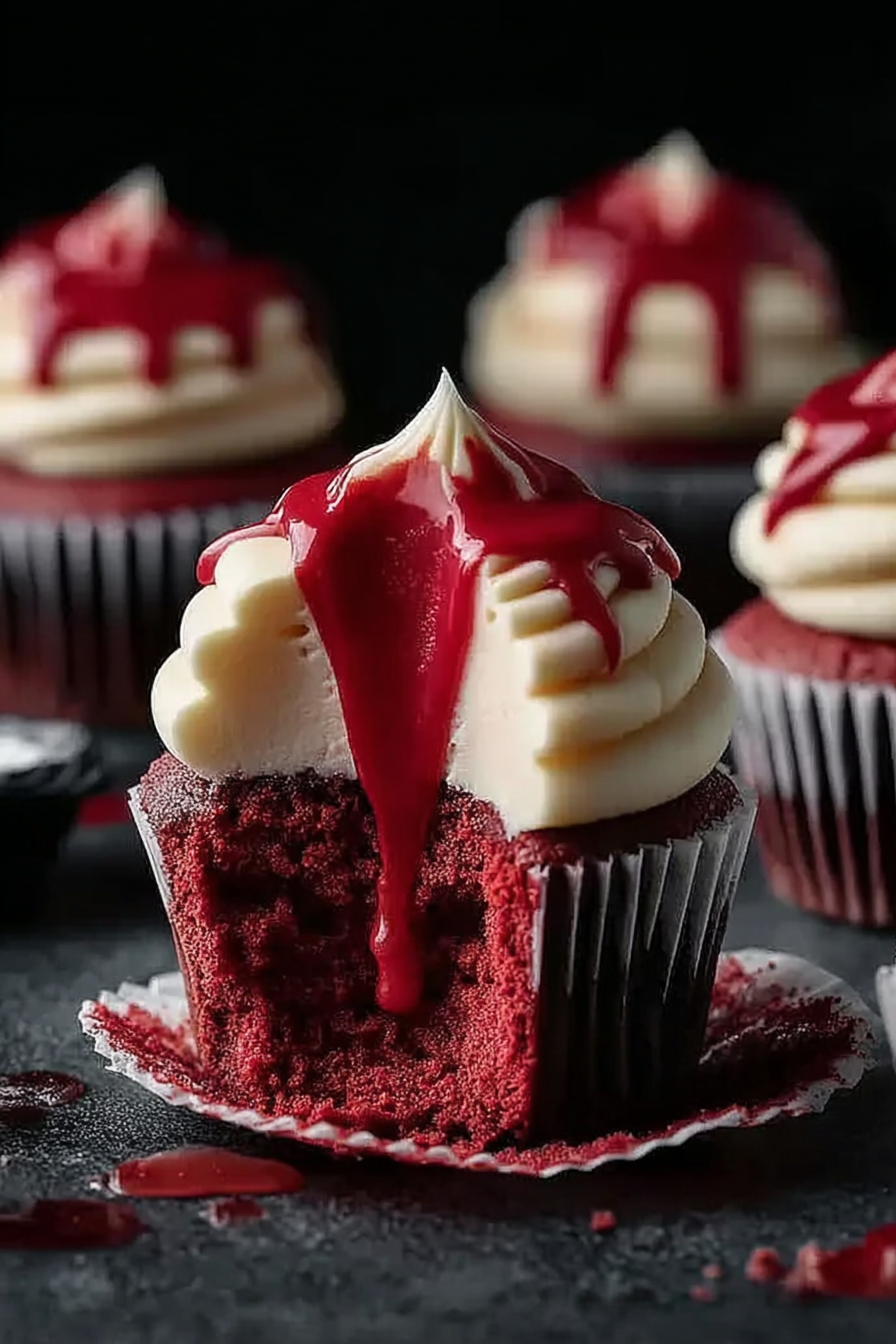 Halloween Vampire Bite Cupcakes image 2