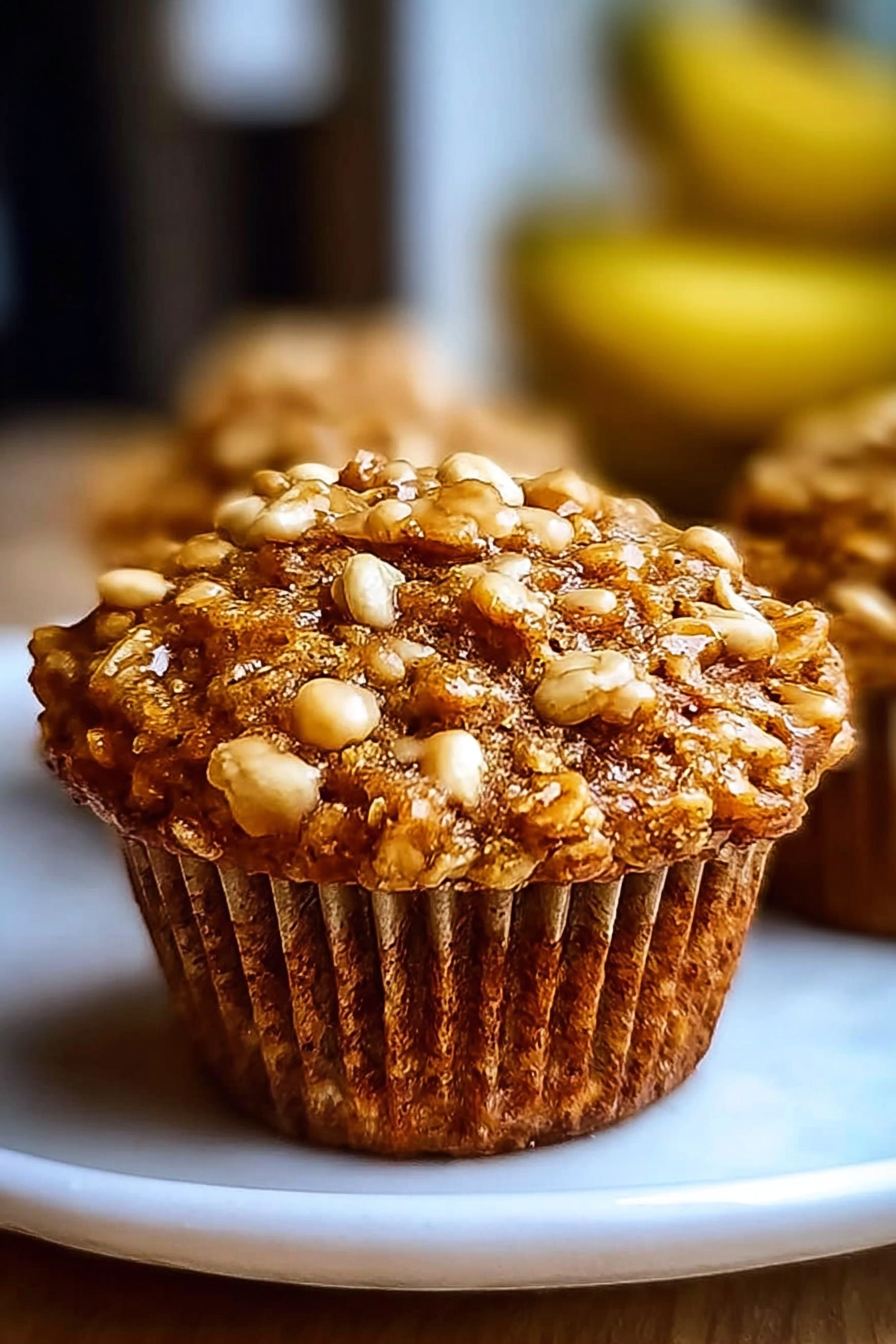 Healthy Banana Oatmeal Muffins image 2