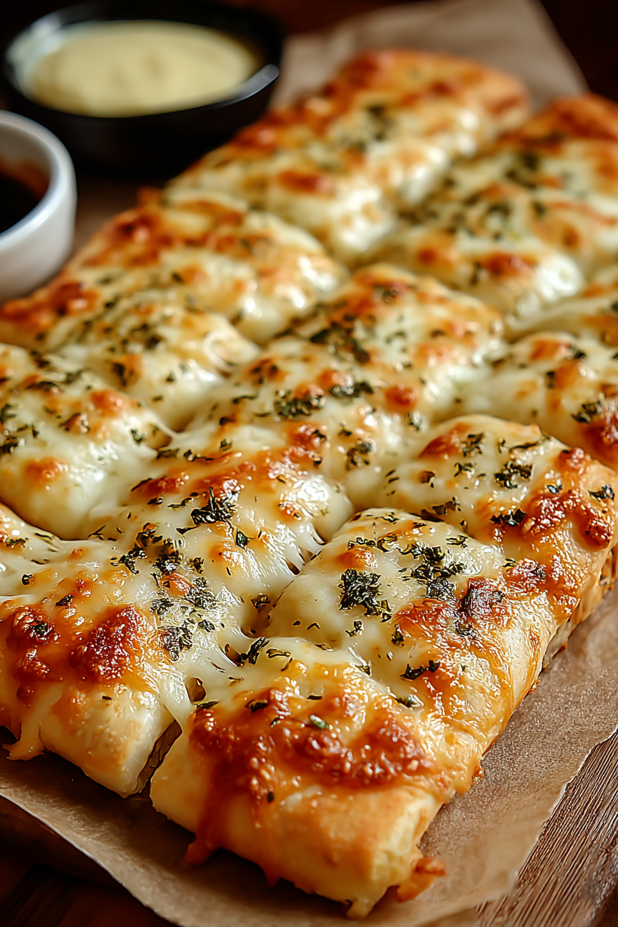 Homemade Cheesy Breadsticks image 2