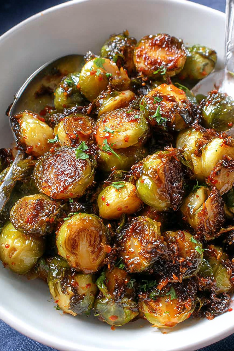 Honey-Sriracha Brussels Sprouts Recipe image 2