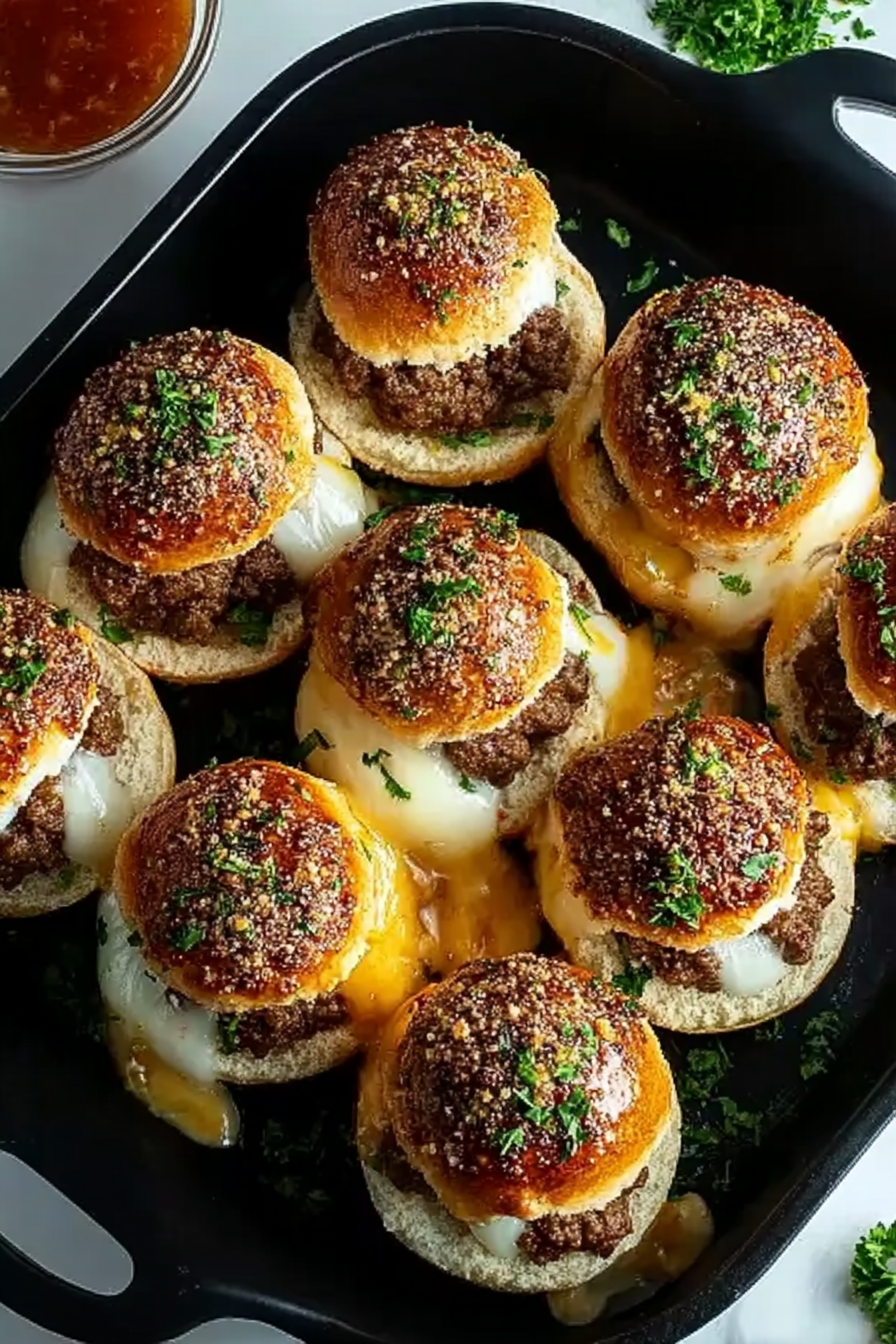 Irresistible Garlic Parmesan Cheeseburger Bombs image 2
