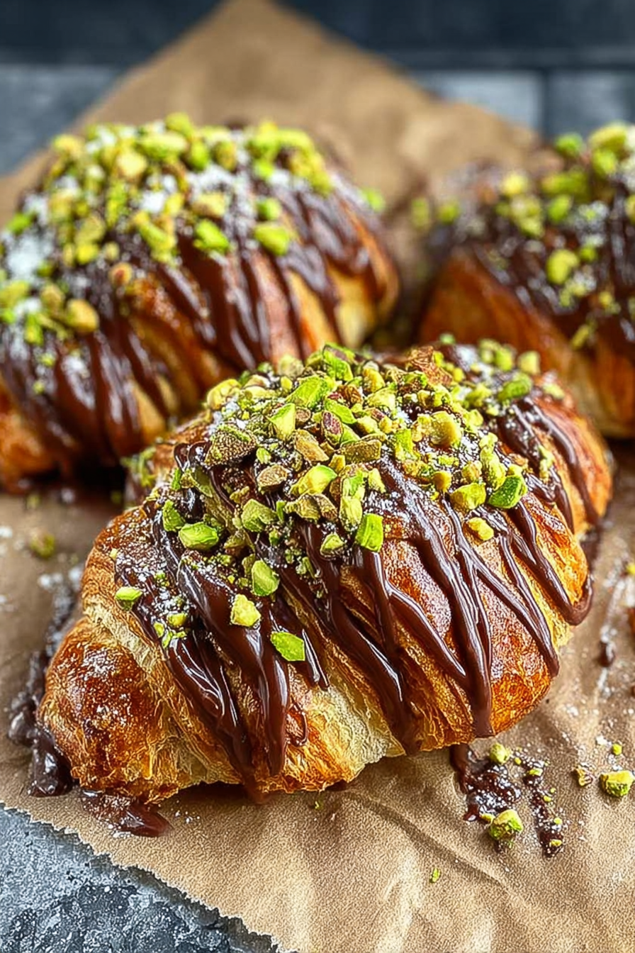 Pistachio Chocolate Croissants Recipe image 2