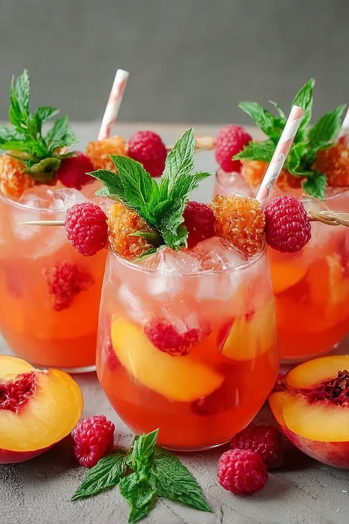 Raspberry Peach Lemonade image 2
