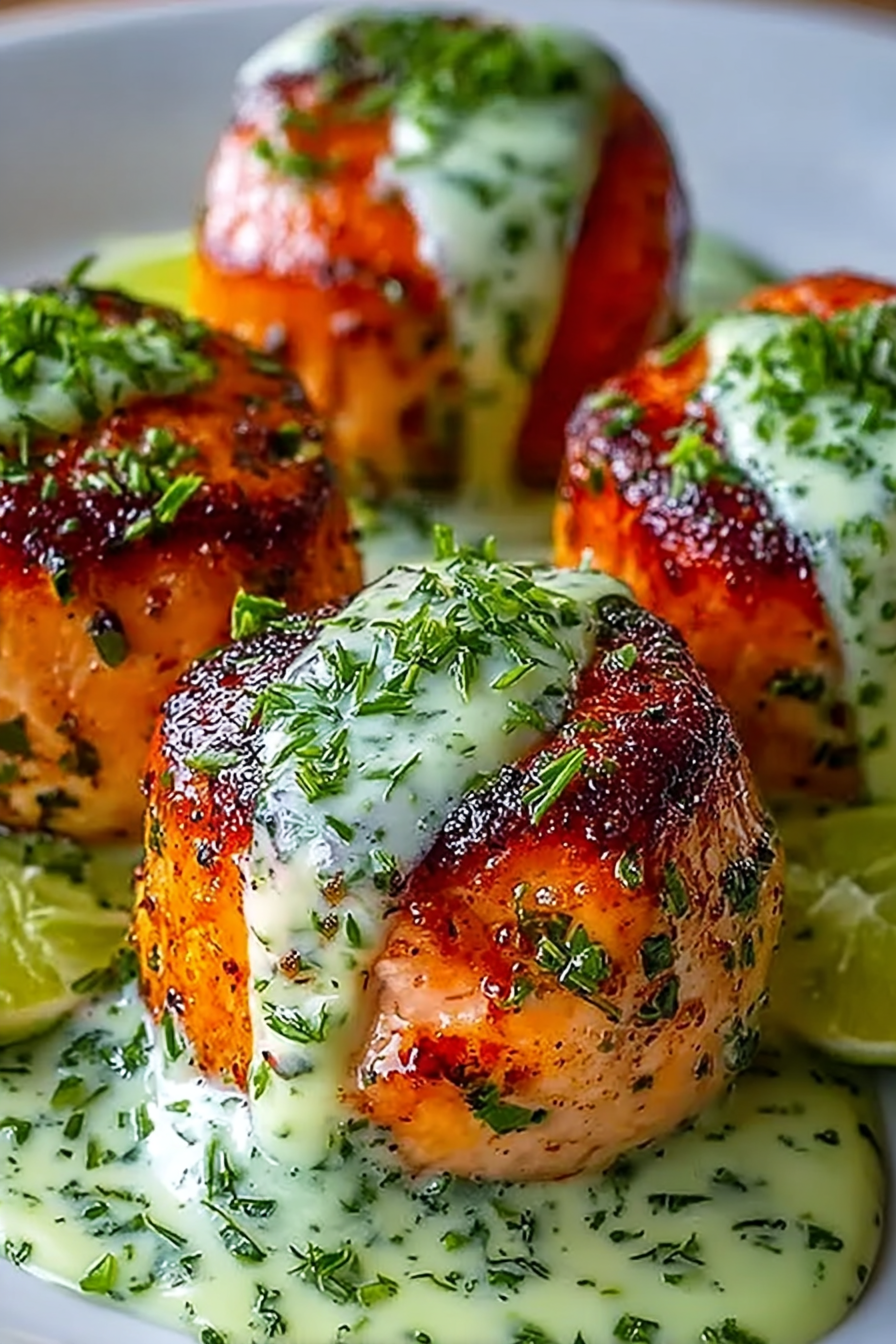 Salmon Balls with Creamy Avocado Sauce: Healthy Dinner Ideas image 2
