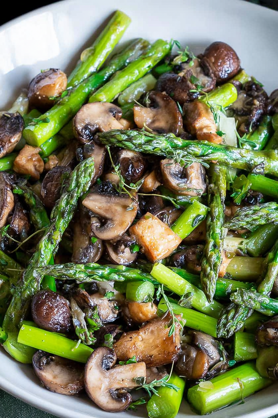 Sauteed Asparagus and Mushrooms Recipe image 2