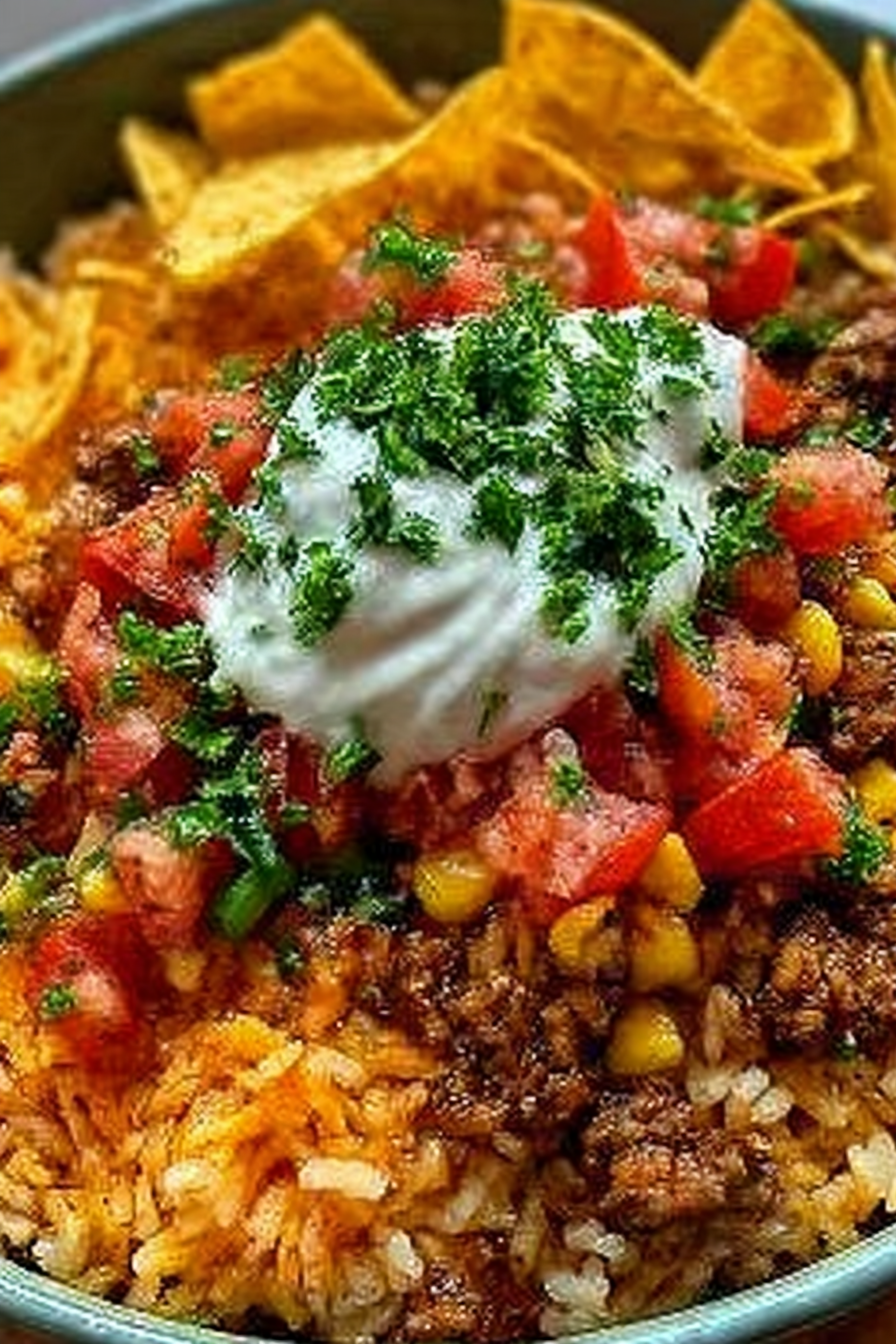 Taco Rice Bowl with Doritos Recipe image 2