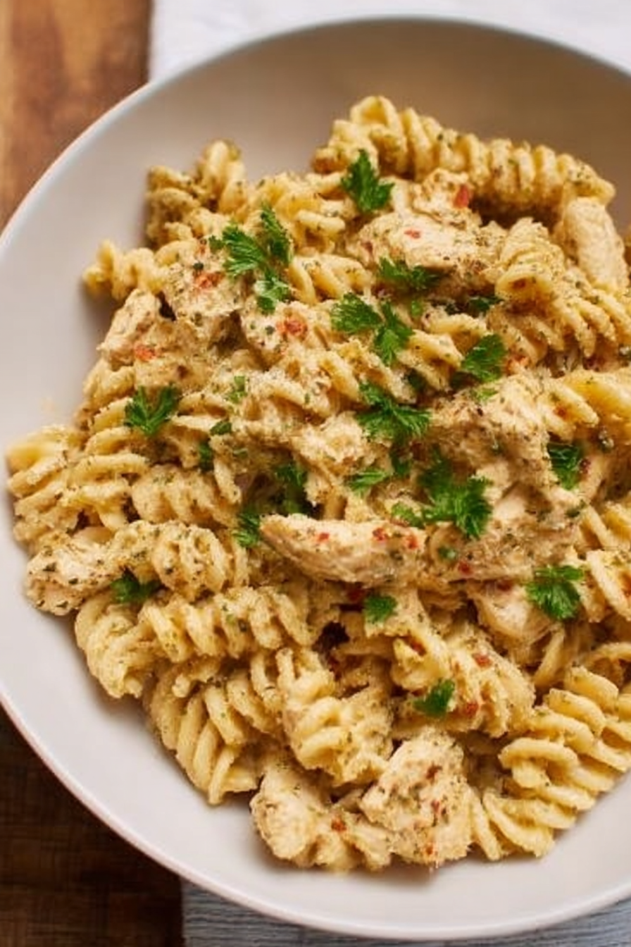 The Best Crockpot Garlic Parmesan Chicken Pasta Recipe image 2
