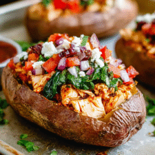 Whole30 Slow Cooker Salsa Chicken Stuffed Potatoes + More Slow Cooker Recipes