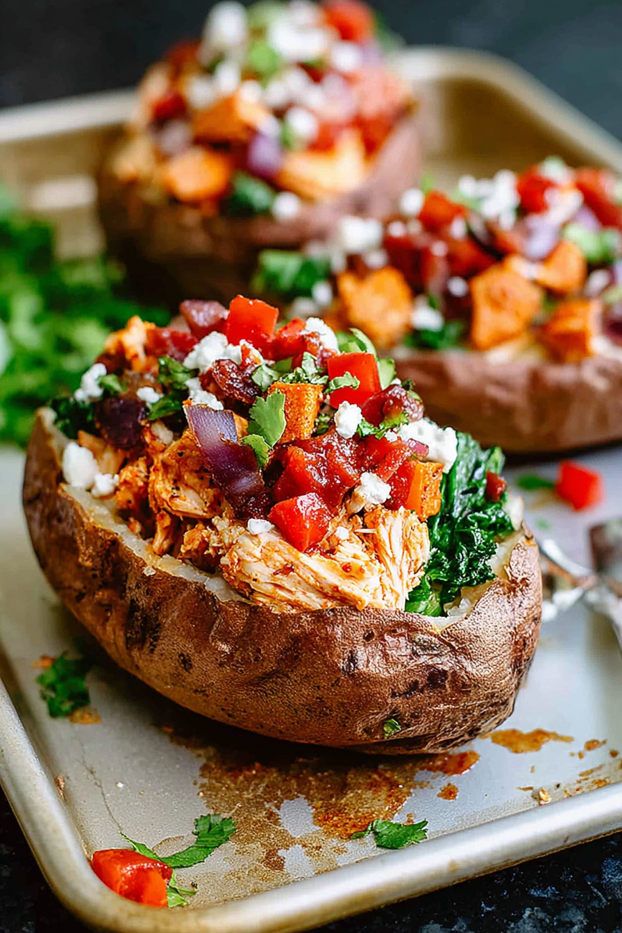 Whole30 Slow Cooker Salsa Chicken Stuffed Potatoes + More Slow Cooker Recipes image 2