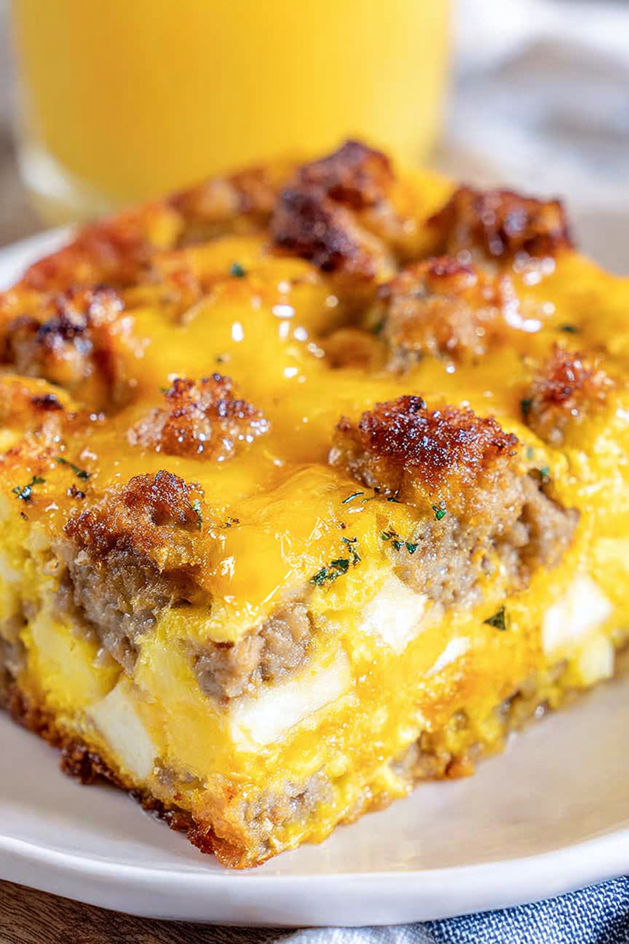 chicken sausage breakfast casserole image 2
