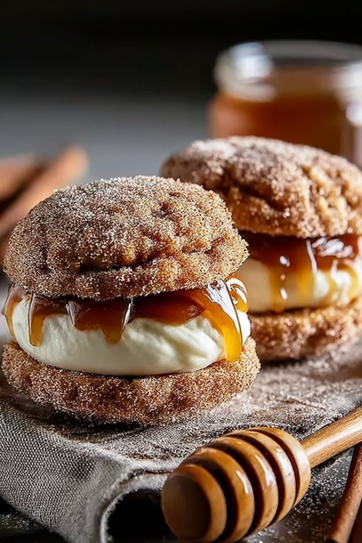 Apple Cider Whoopie Pie Cookies with Caramel image 2