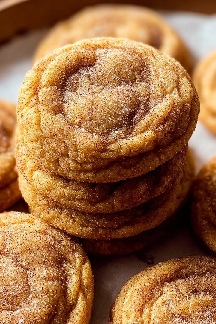 Chewy Pumpkin Snickerdoodle Cookies image 2