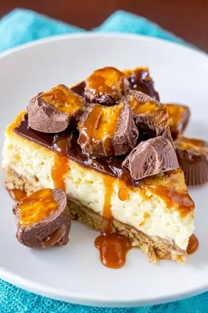 Chocolate Caramel Twix Cheesecake Recipe image 2