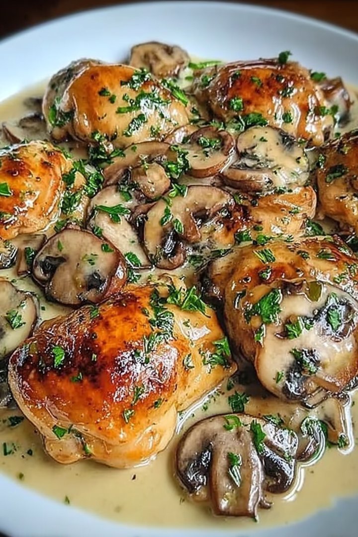 Creamy Garlic Mushroom Chicken Thighs: An Incredible Ultimate Recipe image 2