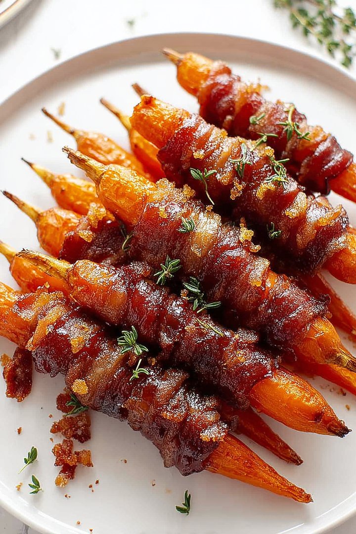 Maple turkey bacon carrots image 2