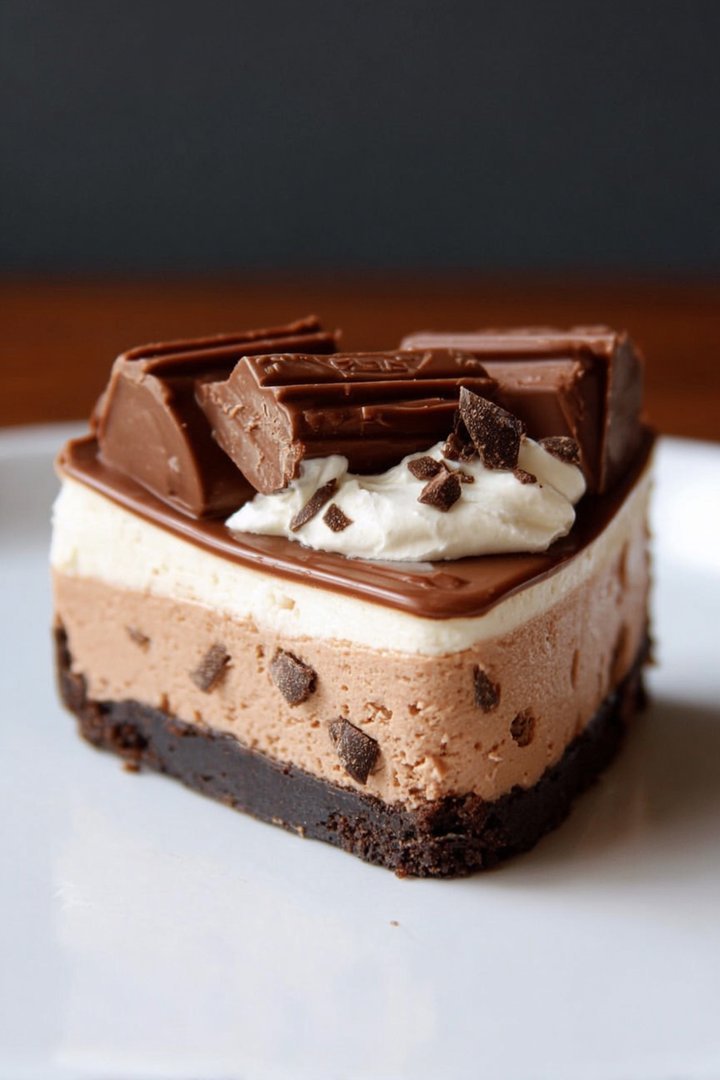 No Bake Kit Kat Cheesecake image 2