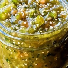 Roasted Tomatillo Salsa Verde Canning Recipe