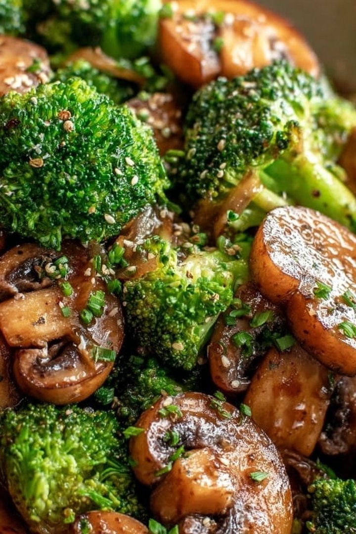 Sautéed Mushrooms with Broccoli image 2